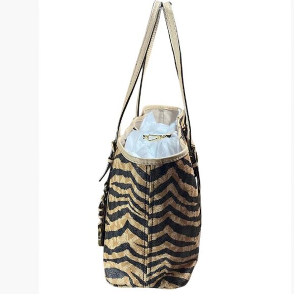 MICHAEL Michael Kors Vintage Tiger Print Animal Print Tote EUC - Picture 3 of 15